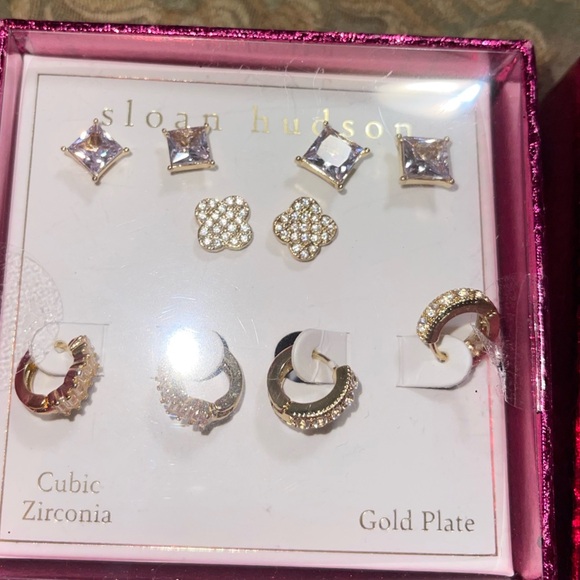 Sloan Hudson gold plated earring set - Picture 2 of 5